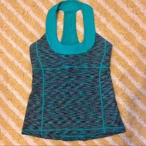 Lululemon Teal Scoop neck Workout Tank Size 6